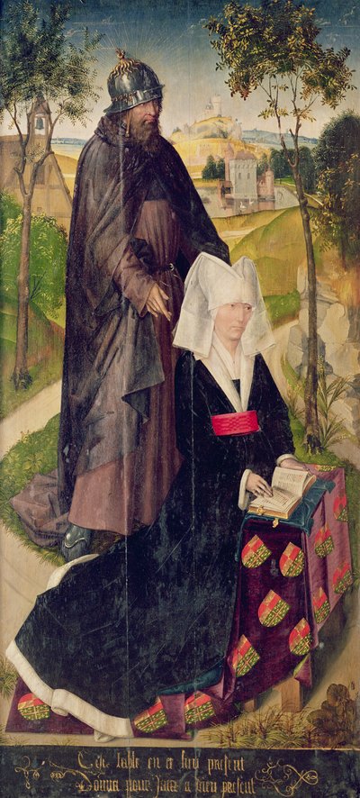 サンギロームのギエメットデモンタギュー、1460-66（塗装済みパネル） 作： Rogier van der Weyden