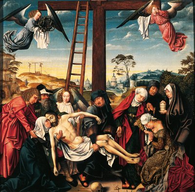 ロジェ・ファン・デル・ウェイデン（1399-1464）の「ピエタ 作： Rogier van der Weyden