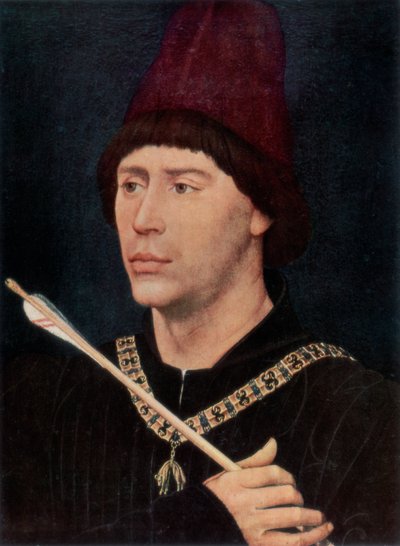 アントワーヌの肖像、ブルゴーニュのバスタード、c1456、1927 作： Rogier van der Weyden