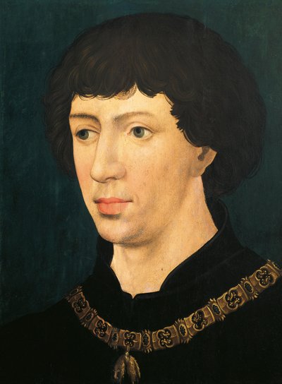 ブルゴーニュ公シャルル・ザ・ボールドの肖像 作： Rogier van der Weyden