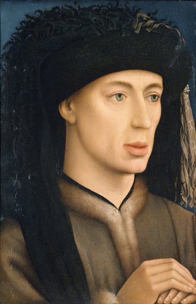 男の肖像、1430 作： Rogier van der, Weyden