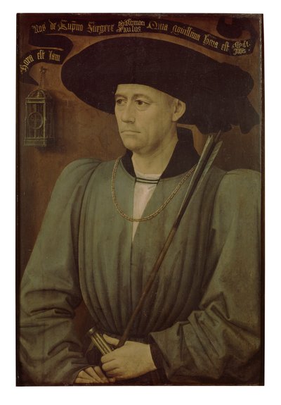 トーナメント審査員の肖像（パネルに油彩） 作： Rogier van der Weyden