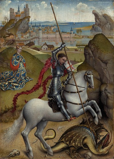 セントジョージとドラゴン、c。 14321435。 作： Rogier van der Weyden