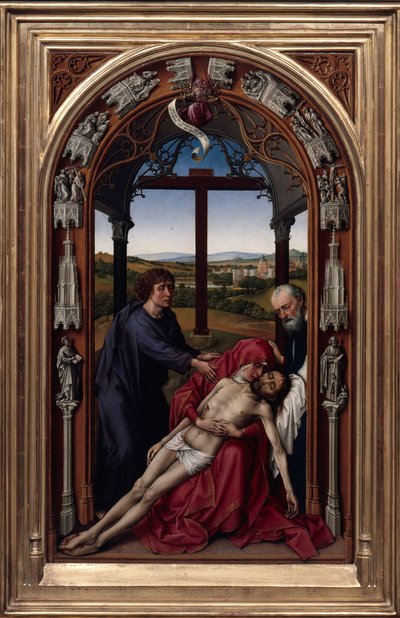 聖母の祭壇ミラフローレス祭壇c。 1440 作： Rogier van der Weyden