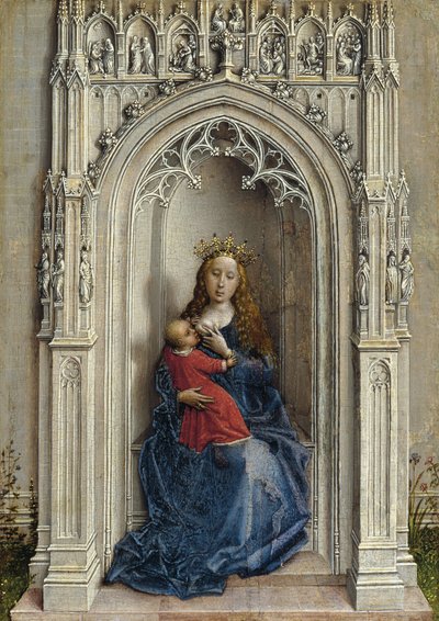 聖母子は即位した。 1433年 作： Rogier van der Weyden