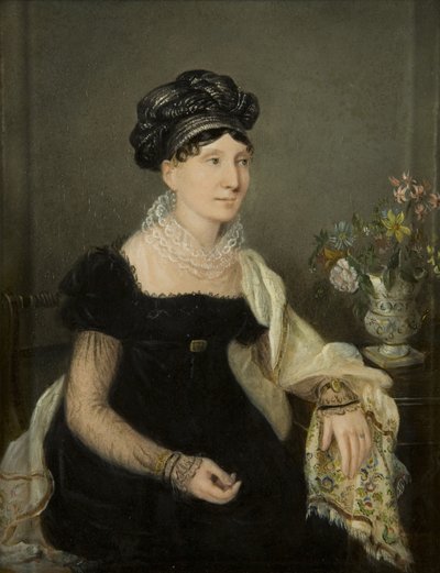 マダムカタラーニ、1821年頃（板紙に油彩） 作： Rolinda Sharples