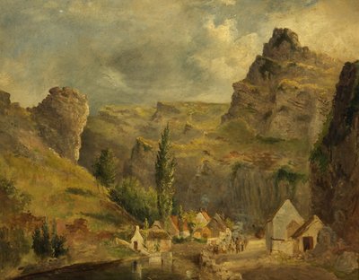 チェダーの絵の研究、1830年頃（板紙に油彩） 作： Rolinda Sharples