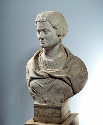 古代ローマのアート。神々の母のパイレーツへのプレトレス、メリティーヌの胸像。162年頃の彫刻。パリ、ルーヴル美術館 作： Roman