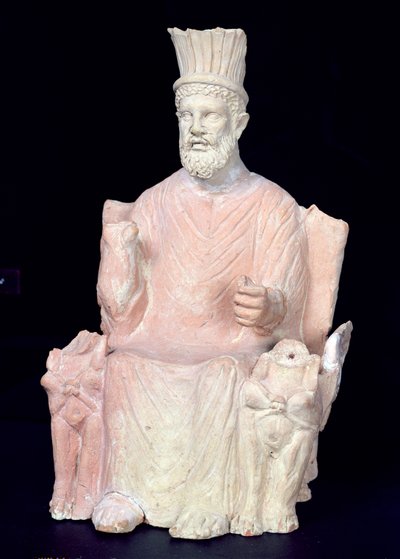 バールレグバ（古代のティニサット）の聖域から彼の玉座に座ったバールハモン 作： Roman
