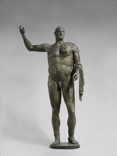 トレボニウス・ガルス皇帝像（ブロンズ）、西暦251-253年 作： Roman