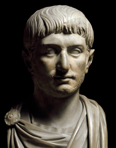 ガリエンウス皇帝の胸像、3世紀（大理石彫刻 作： Roman