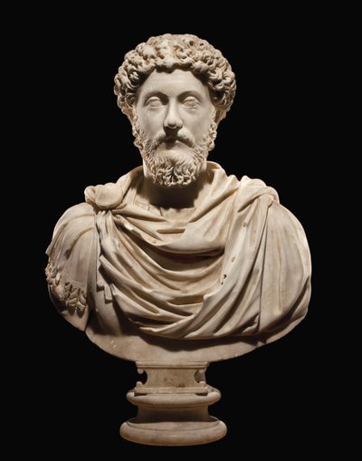 マーカスアウレリウスの胸像、c.170-80 作： Roman
