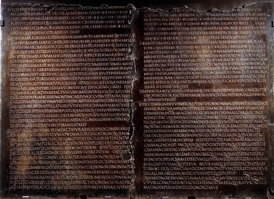 クラウディエンヌ表：クロードのスピーチ（クラウディウスまたはクロディオ 作： Roman