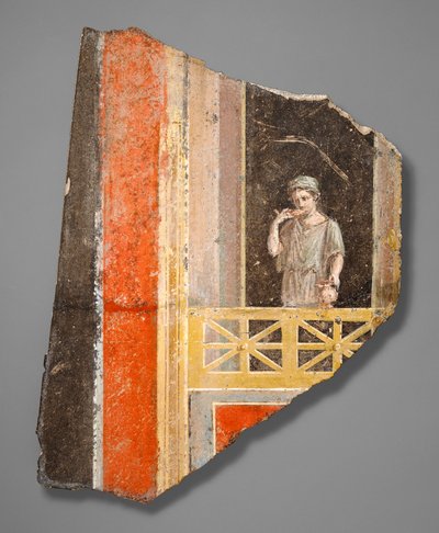 バルコニーの上の女性の断片 作： Roman