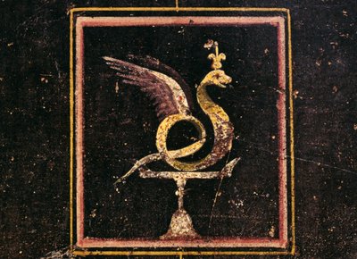 ヴィラ・デイ・ミステリ」のフレスコ画 作： Roman