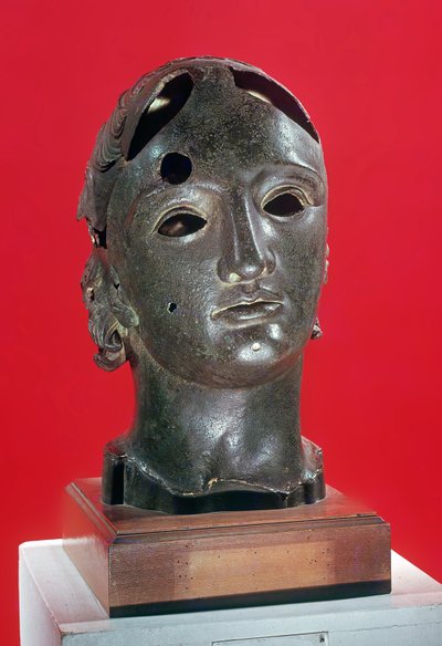 ニーム出身のアポロの頭、1〜2世紀（青銅） 作： Roman