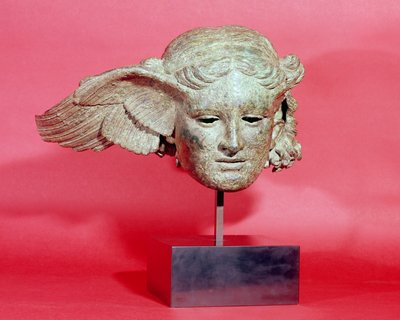 ヒプノスの頭、または睡眠、ヘレニズム時代のオリジナルのコピー、紀元1〜2世紀（ブロンズ） 作： Roman