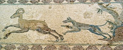 狩猟シーン、ハウスオブディオニソス、パフォス、キプロス（モザイク） 作： Roman