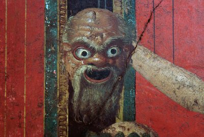 ディオニュソス教団の入信儀式、ヴィラ・デイ・ミステリのフレスコ画 作： Roman