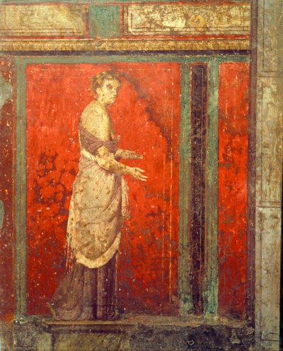 ディオニュソス教団の入信儀式、ヴィラ・デイ・ミステリのフレスコ画 作： Roman