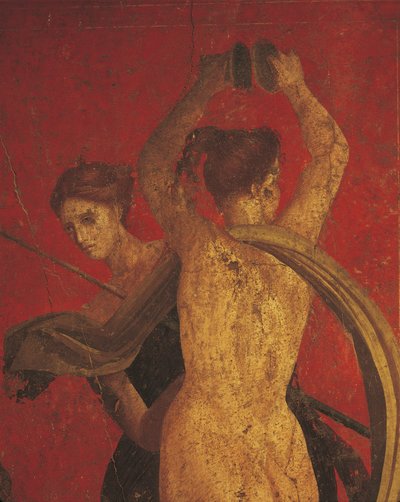 ディオニュソス教団の入信儀式、ヴィラ・デイ・ミステリのフレスコ画 作： Roman