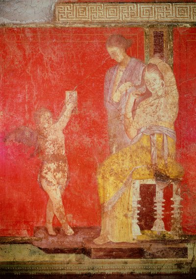 ディオニュソス崇拝の入信儀式、ミステリ荘のフレスコ画 作： Roman