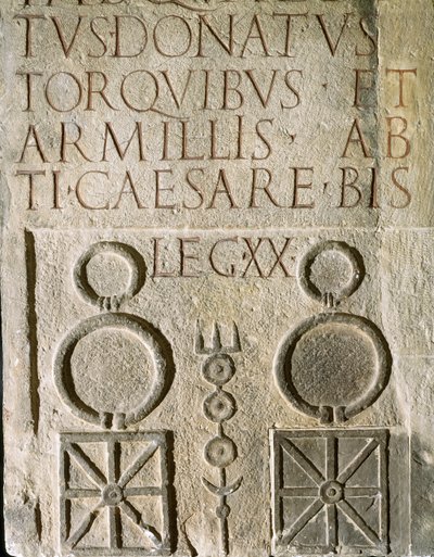 紀元1世紀に結成されたローマ軍団「第20戦勝ヴァレリアン軍団」の記章 作： Roman