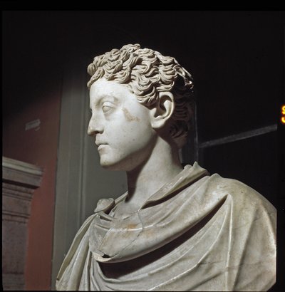 皇帝コモドゥスの大理石製胸像（彫刻、2世紀 作： Roman