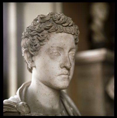 皇帝コモドゥスの大理石製胸像（彫刻、2世紀 作： Roman