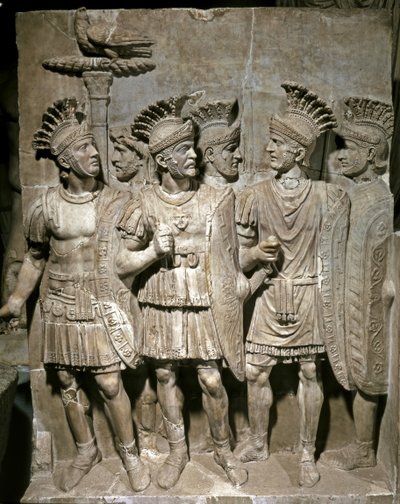 プラエトリア人のレリーフ、紀元51-52年頃（大理石） 作： Roman