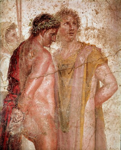 ピラデスとオレステス（フレスコ画 作： Roman