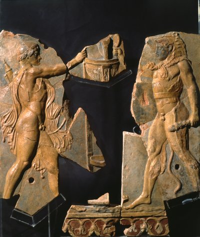 ローマのパラティーノの丘、アポロ神殿周辺からの救済（テラコッタ） 作： Roman