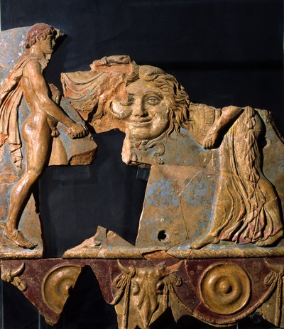 ローマ、パラティーノの丘、アポロ神殿周辺の救済（テラコッタ） 作： Roman