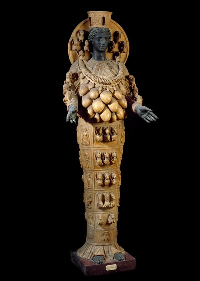 ローマのアートエフェッセのアルテミス - エフェッセにあるギリシャの原型の後のローマの彫刻 - アルバスターとブロンズの彫刻 作： Roman