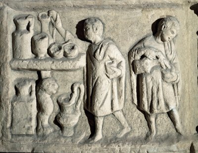 ローマの美術「ドメスティック・アット・ワーク」 紀元1世紀 ローマ市民博物館 作： Roman