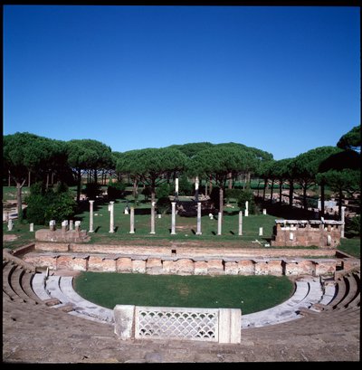 ローマ美術：劇場跡の風景 作： Roman