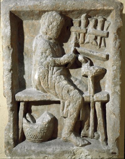 ローマの美術「鍛冶屋の仕事」 紀元1世紀 ローマ市民博物館 作： Roman