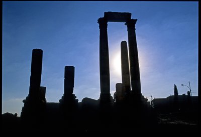 ローマ遺跡、アンマン、ヨルダン、中近東 作： Roman