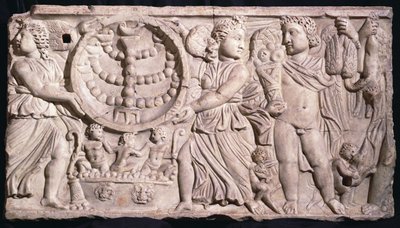本枝の燭台で石棺を味付けする（大理石） 作： Roman