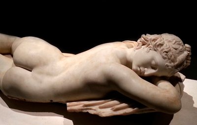 眠っているふたなり：ローマ美術、紀元前1世紀 作： Roman