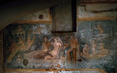 冥界のプロセルピナの帰還」 2～3世紀（フレスコ画 作： Roman