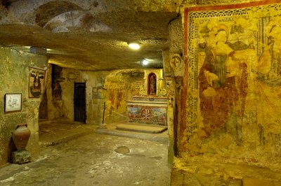 マルタ共和国ラバト市の聖アガタのカタコンベの眺め（写真 作： Roman