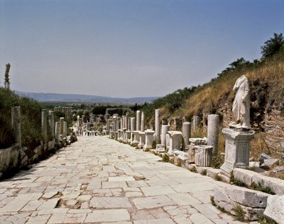 キュルテスの通りからケルススの図書館に向かう風景。 作： Roman