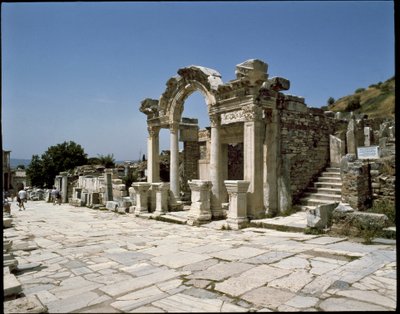 ハドリアヌスの神殿の眺め 作： Roman