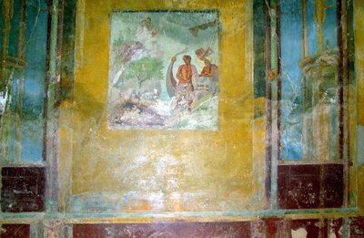 悲劇的な詩人の家の壁画 作： Roman