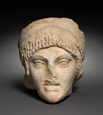 若い女性の頭、紀元前25-1年 作： Roman Imperial Period