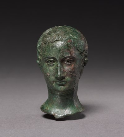 若い女の子の肖像、c.25-30 作： Roman Imperial Period
