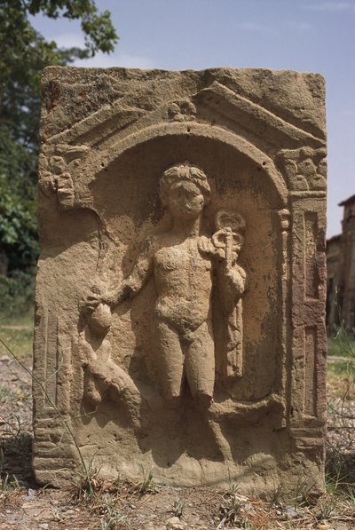 水星を描いたステラ、高帝国時代（紀元前27年〜395年） 作： Roman Imperial Period