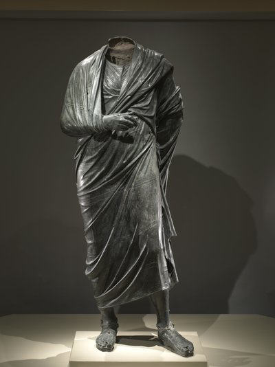 哲学者としての皇帝、おそらくマーカス・アウレリウス 作： Roman Imperial Period
