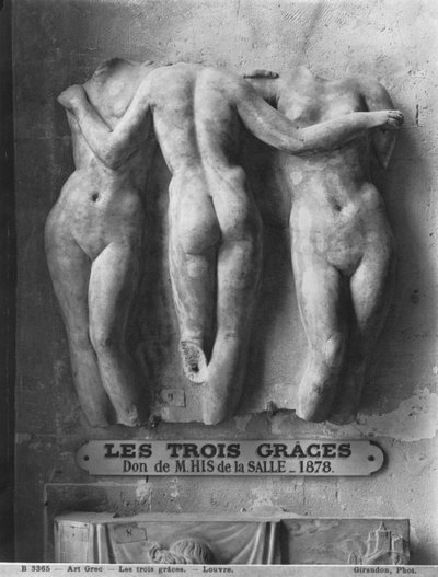 紀元前2世紀のヘレニズム時代のギリシャ語の原作のローマ時代の三美神（大理石） 作： Roman Imperial Period
